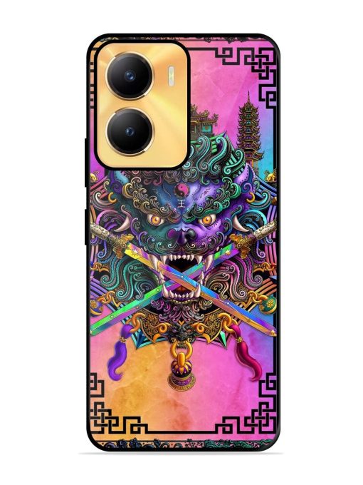 Psychedelic Fu Dog Tapestry Glossy Soft Edge Case for Vivo Y56 (5G) Chachhi