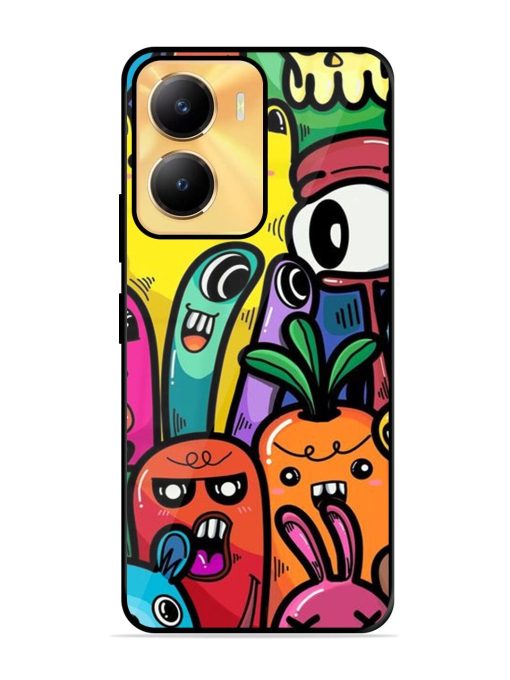 Whimsical Doodle Chaos Glossy Soft Edge Case for Vivo Y56 (5G) Chachhi