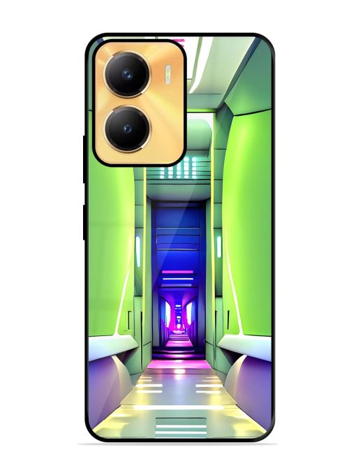 Neon Corridor Glossy Soft Edge Case for Vivo Y56 (5G) Chachhi