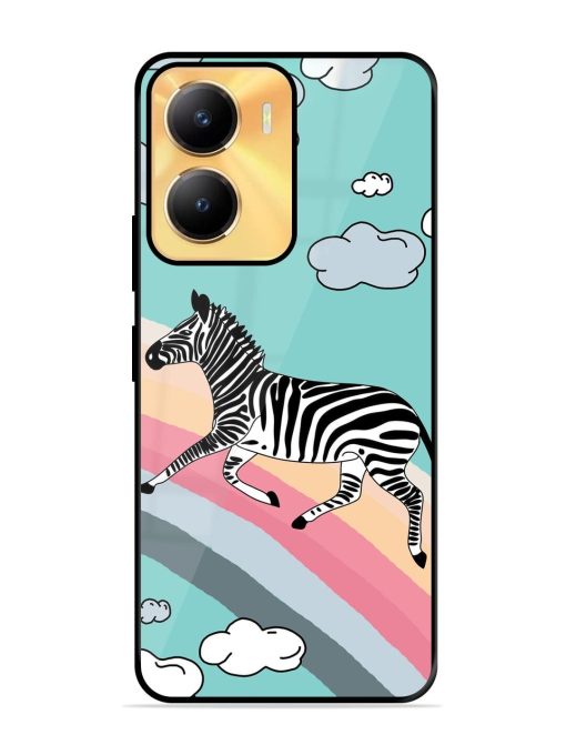 Zebra On A Rainbow Glossy Soft Edge Case for Vivo Y56 (5G) Chachhi