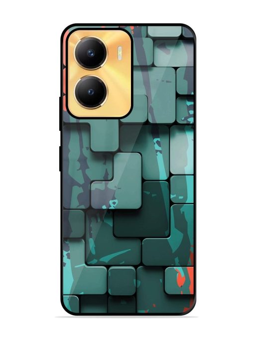 Abstract Geometric Mosaic Glossy Soft Edge Case for Vivo Y56 (5G) Chachhi