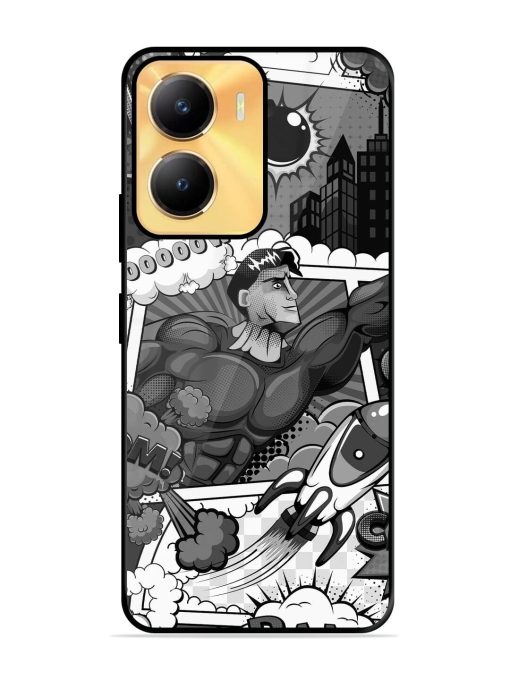 Comic Book Chaos Glossy Soft Edge Case for Vivo Y56 (5G) Chachhi