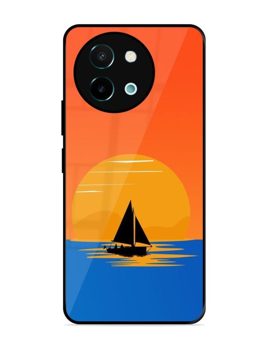 Sunset Sail Glossy Soft Edge Case for Vivo Y58 (5G) Chachhi