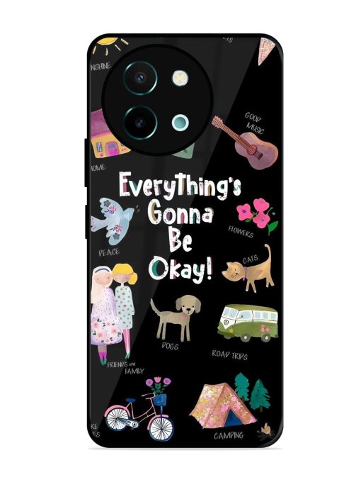 Everything'S Gonna Be Okay Glossy Soft Edge Case for Vivo Y58 (5G) Chachhi