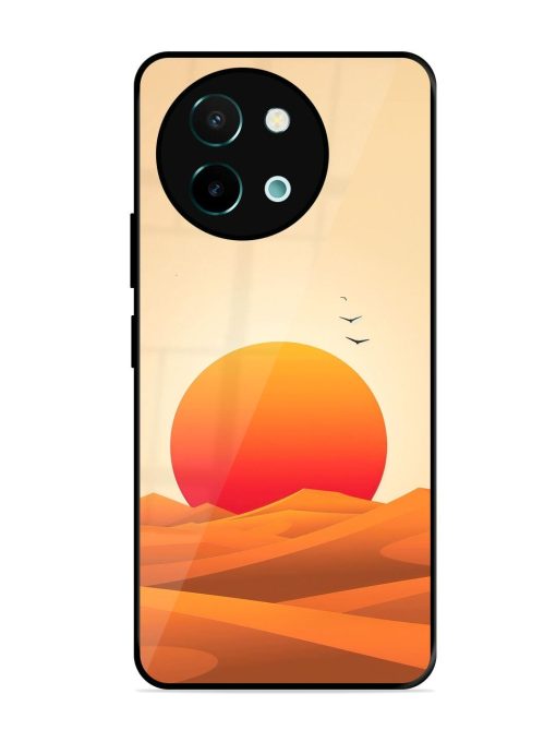 Desert Sunset Glossy Soft Edge Case for Vivo Y58 (5G) Chachhi