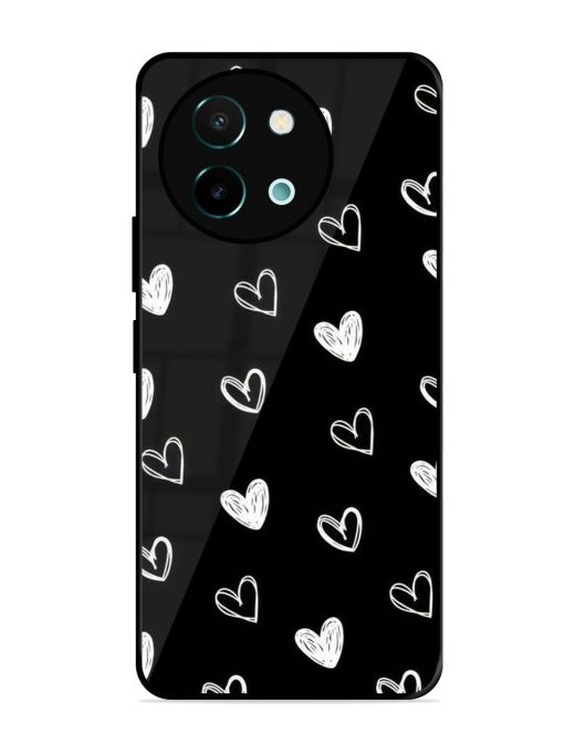 Scattered Hearts Glossy Soft Edge Case for Vivo Y58 (5G) Chachhi