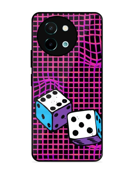 Glitched Dice Glossy Soft Edge Case for Vivo Y58 (5G) Chachhi