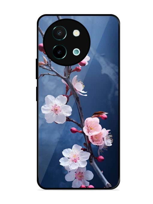 Delicate Blossoms Glossy Soft Edge Case for Vivo Y58 (5G) Chachhi