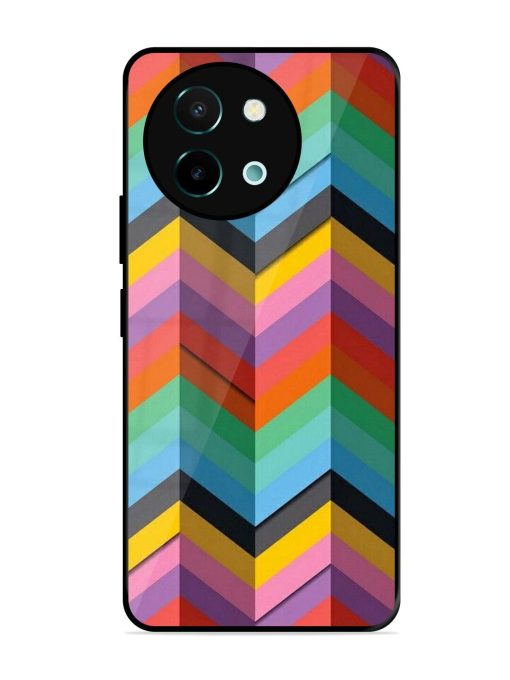 Colorful Zigzag Glossy Soft Edge Case for Vivo Y58 (5G)