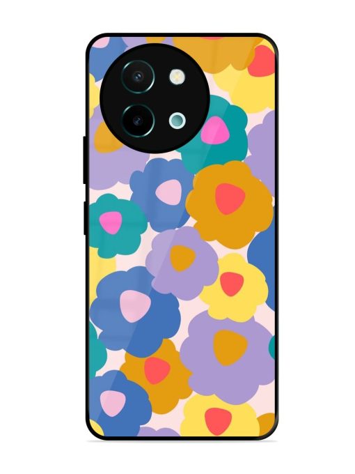 Flower Power Glossy Soft Edge Case for Vivo Y58 (5G)