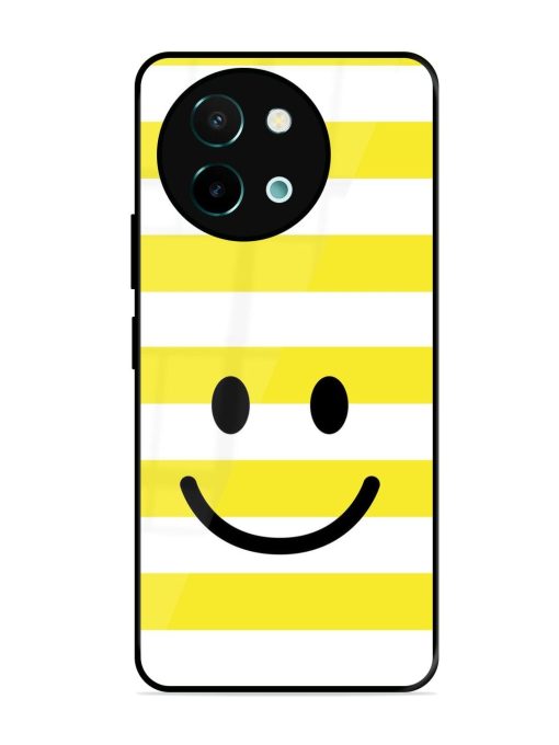 Smiling Stripes Glossy Soft Edge Case for Vivo Y58 (5G) Chachhi