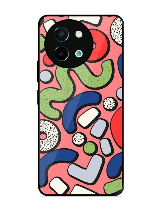 Groovy Geometric Shapes Glossy Soft Edge Case for Vivo Y58 (5G) Chachhi