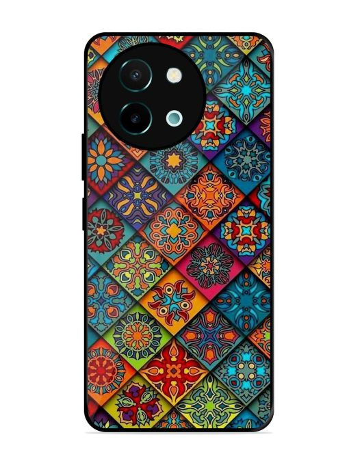 Patchwork Mandala Mosaic Glossy Soft Edge Case for Vivo Y58 (5G) Chachhi