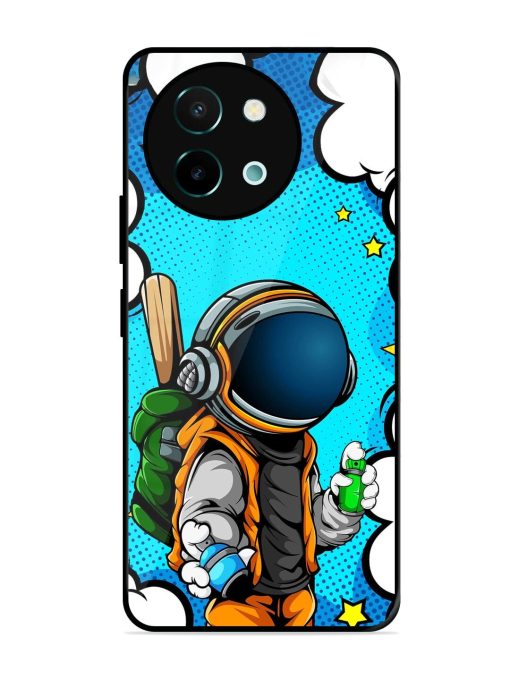 Space Graffiti Artist Glossy Soft Edge Case for Vivo Y58 (5G) Chachhi