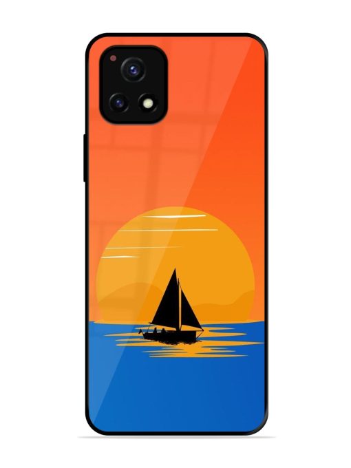 Sunset Sail Glossy Soft Edge Case for Vivo Y72 (5G) Chachhi