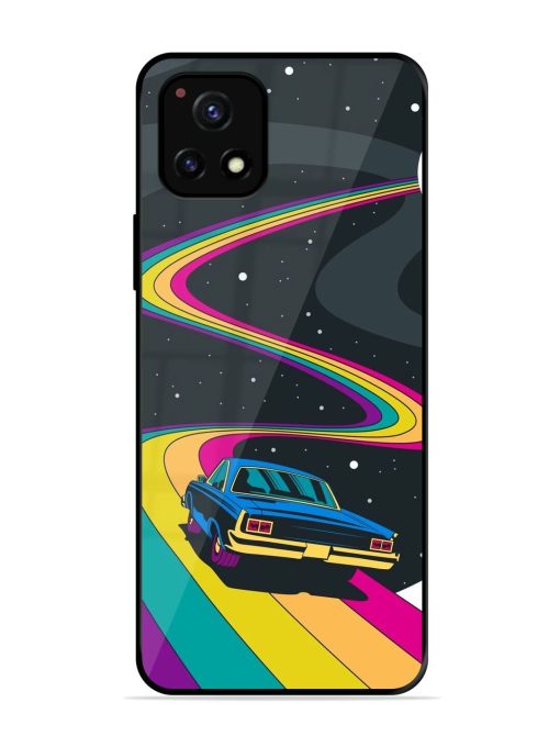 Rainbow Road Glossy Soft Edge Case for Vivo Y72 (5G) Chachhi