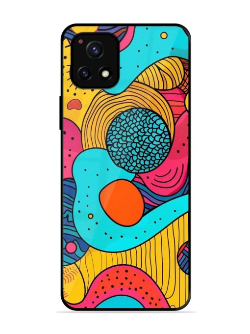 Psychedelic Patterns Glossy Soft Edge Case for Vivo Y72 (5G) Chachhi