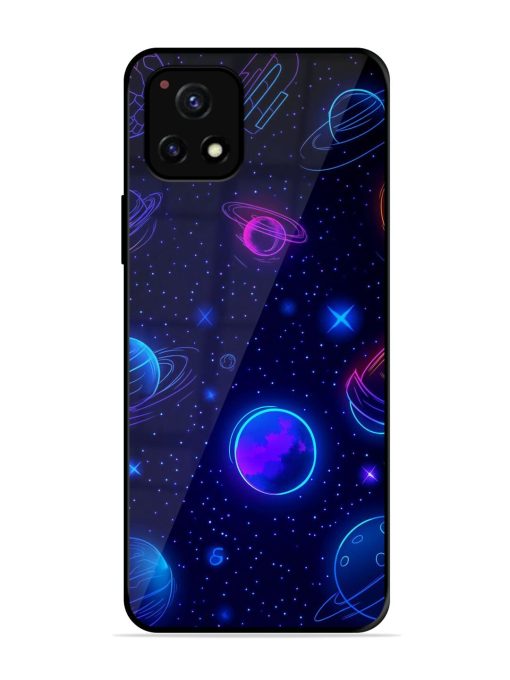 Neon Cosmos Glossy Soft Edge Case for Vivo Y72 (5G) Chachhi