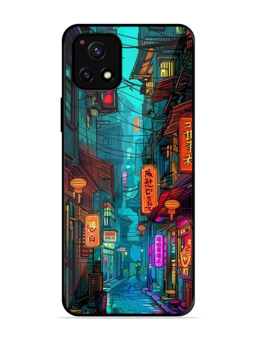 Neon Nightscape Glossy Soft Edge Case for Vivo Y72 (5G) Chachhi