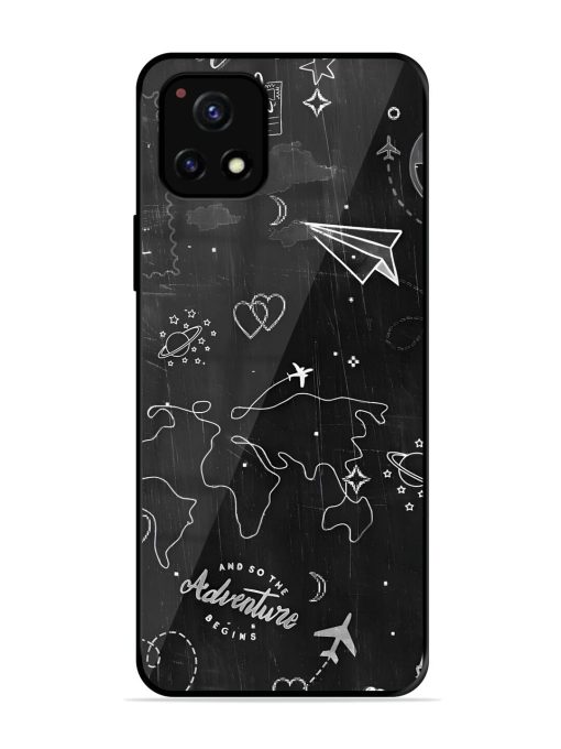 Wanderlust Sketchbook Glossy Soft Edge Case for Vivo Y72 (5G) Chachhi