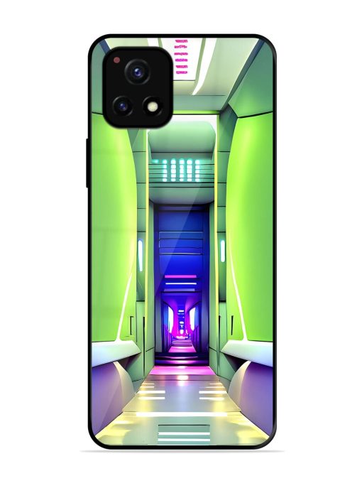 Neon Corridor Glossy Soft Edge Case for Vivo Y72 (5G) Chachhi