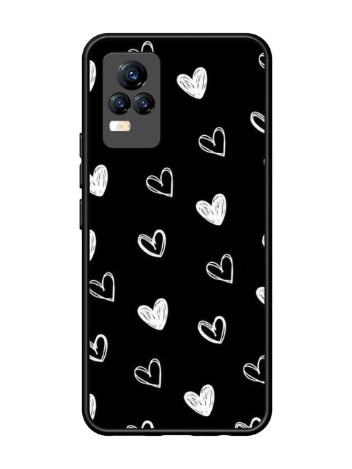 Scattered Hearts Glossy Soft Edge Case for Vivo Y73 Chachhi