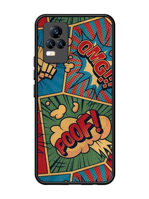 Comic Book Chaos Glossy Soft Edge Case for Vivo Y73 Chachhi