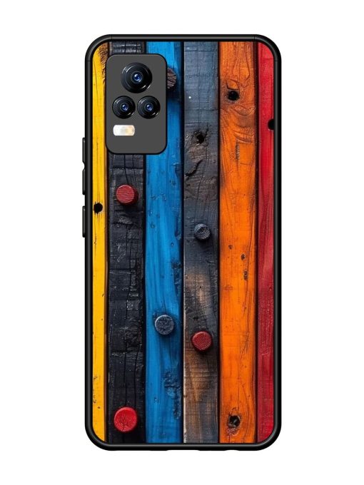 Rainbow Plank Glossy Soft Edge Case for Vivo Y73 Chachhi