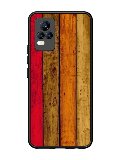 Colorful Woodgrain Glossy Soft Edge Case for Vivo Y73 Chachhi