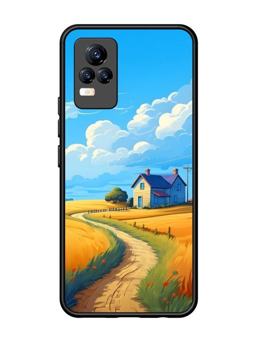 Countryside Cottage Glossy Soft Edge Case for Vivo Y73 Chachhi