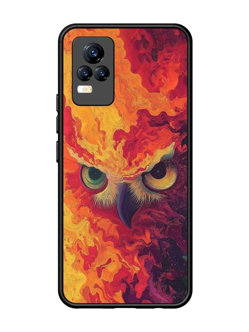 Fiery Owl Glossy Soft Edge Case for Vivo Y73 Chachhi