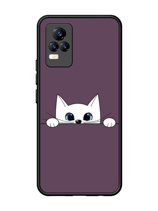 Peek-A-Boo Kitty Glossy Soft Edge Case for Vivo Y73 Chachhi