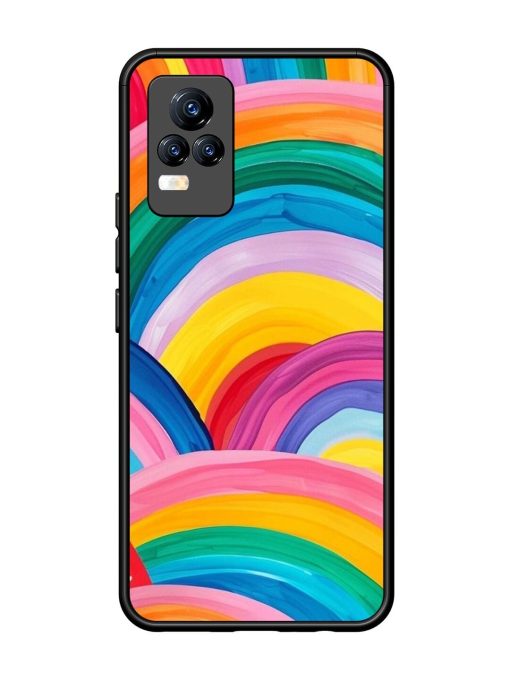 Rainbow Cascade Glossy Soft Edge Case for Vivo Y73 Chachhi