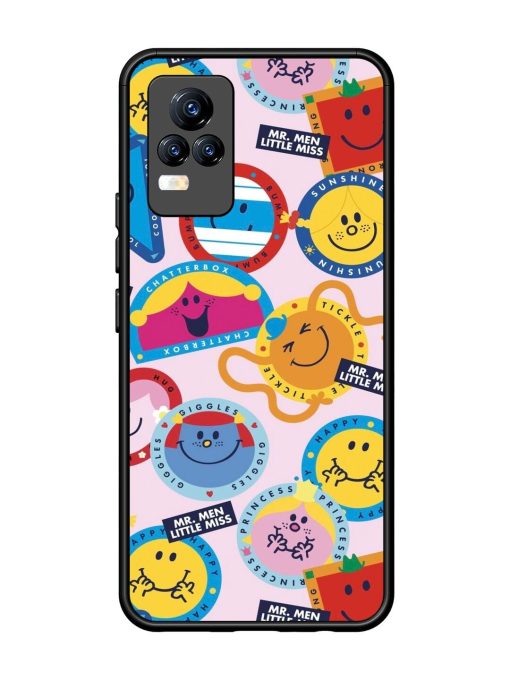 Whimsical Mr. Men & Little Miss Glossy Soft Edge Case for Vivo Y73 Chachhi