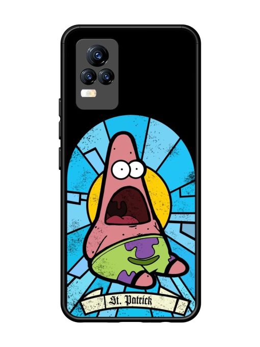 St. Patrick'S Day Stained Glass Patrick Star Glossy Soft Edge Case for Vivo Y73 Chachhi