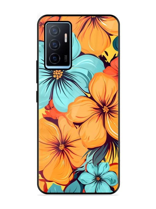 Tropical Bloom Glossy Soft Edge Case for Vivo Y75 (4G) Chachhi