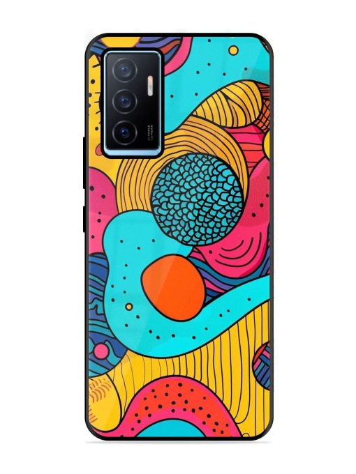 Psychedelic Patterns Glossy Soft Edge Case for Vivo Y75 (4G) Chachhi