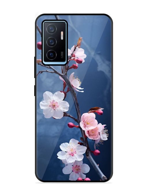 Delicate Blossoms Glossy Soft Edge Case for Vivo Y75 (4G) Chachhi