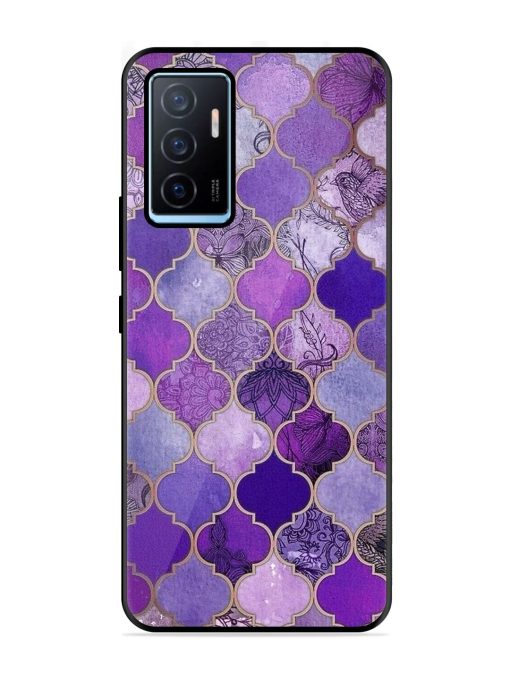 Purple Mosaic Magic Glossy Soft Edge Case for Vivo Y75 (4G) Chachhi