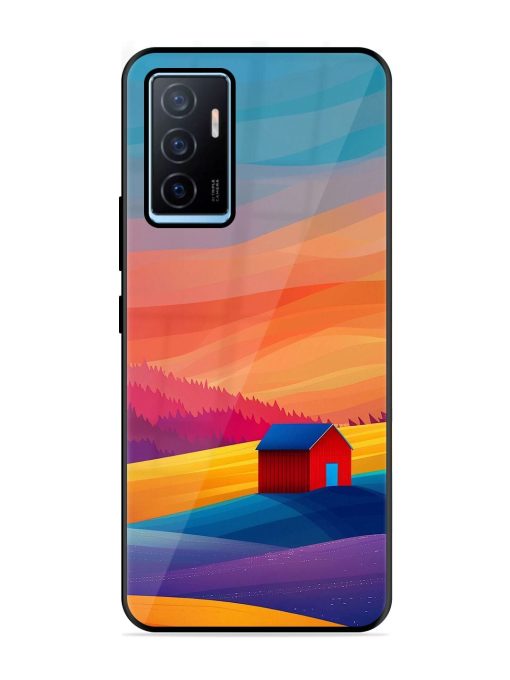 Sunset Solitude Glossy Soft Edge Case for Vivo Y75 (4G) Chachhi