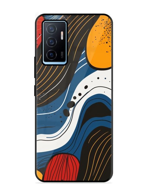 Abstract Expression Glossy Soft Edge Case for Vivo Y75 (4G) Chachhi