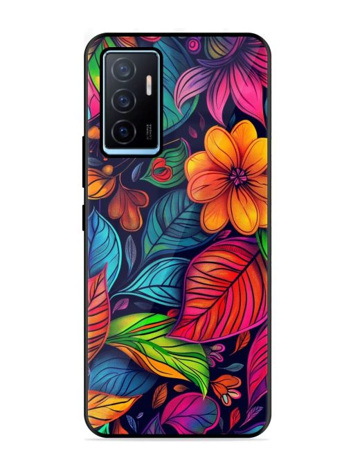 Rainbow Of Blooms Glossy Soft Edge Case for Vivo Y75 (4G) Chachhi