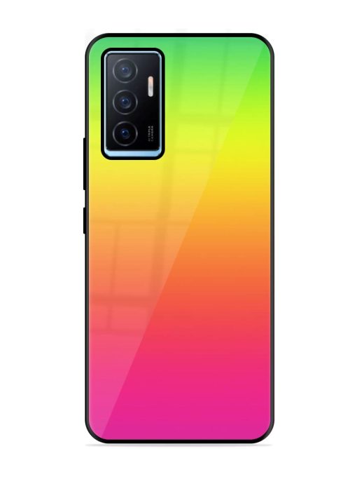 Rainbow Gradient Glossy Soft Edge Case for Vivo Y75 (4G)