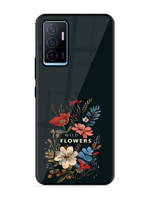 Dark Floral Glossy Soft Edge Case for Vivo Y75 (4G) Chachhi