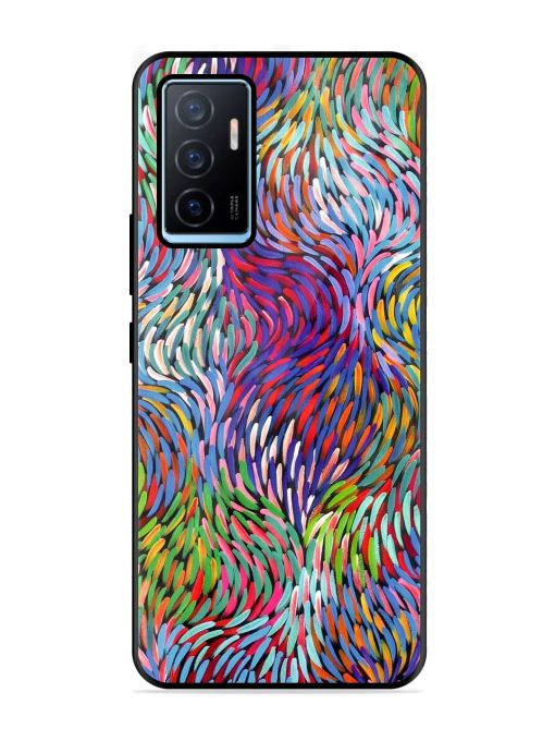 Vibrant Waves Glossy Soft Edge Case for Vivo Y75 (4G) Chachhi