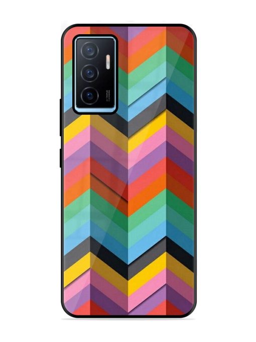 Colorful Zigzag Glossy Soft Edge Case for Vivo Y75 (4G) Chachhi