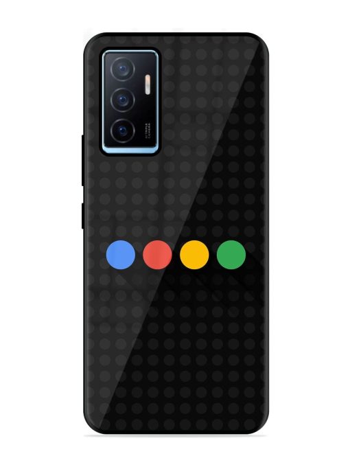 Google Dots Glossy Soft Edge Case for Vivo Y75 (4G) Chachhi