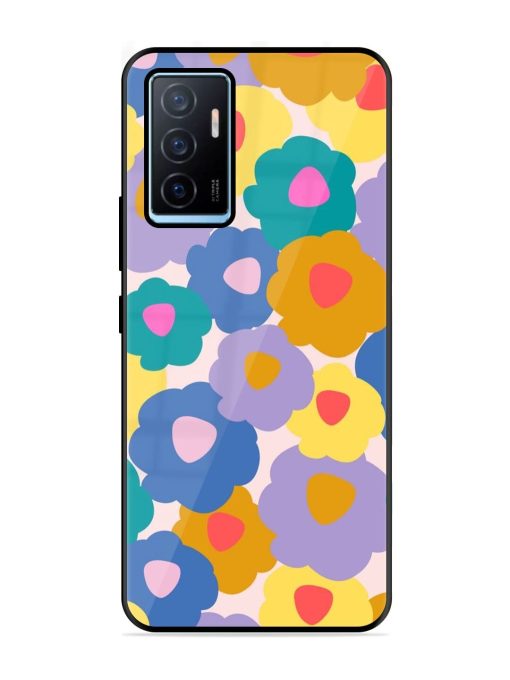 Flower Power Glossy Soft Edge Case for Vivo Y75 (4G) Chachhi