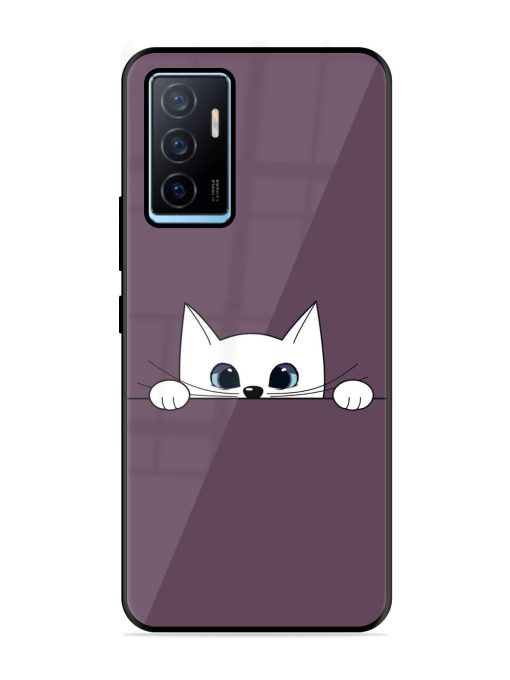 Peek-A-Boo Kitty Glossy Soft Edge Case for Vivo Y75 (4G) Chachhi