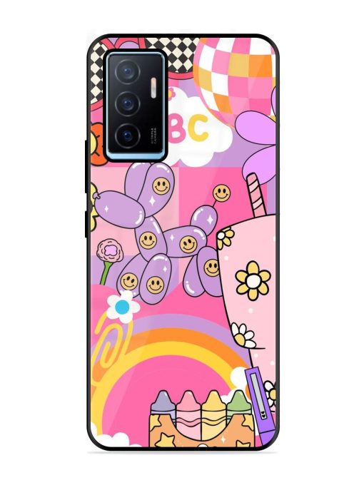 Whimsical Y2K Chaos Glossy Soft Edge Case for Vivo Y75 (4G) Chachhi